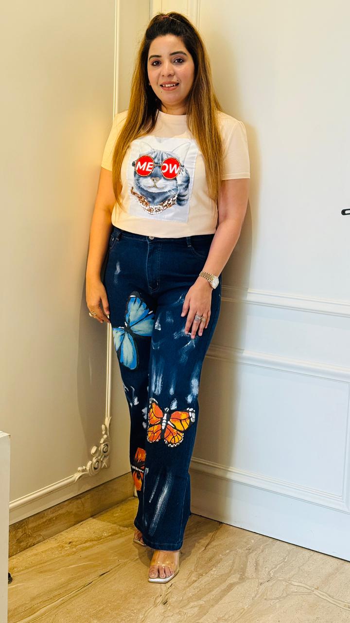 Reeva Denim Style- Blue, Navy